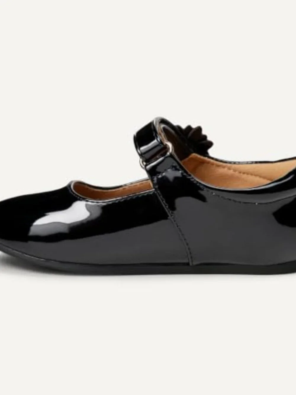 Girls Toddler Mary Jane Flats Faux Leather Hook & Loop Dress Shoes